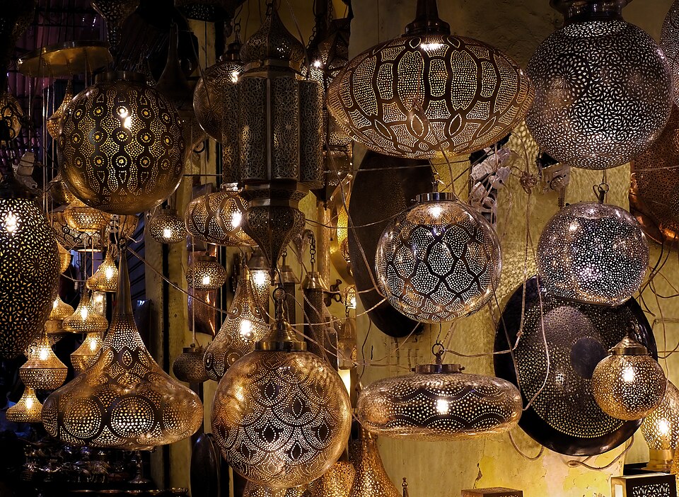 Faroles colgados, Marrakech