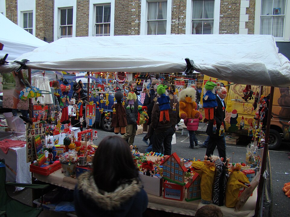 Juguetes en Portobello Road, Londres